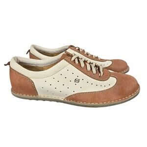 Born Shoes Womens 7.5 Sneaker Style Leather Lace Up Oxford Comfort Casual Loafer